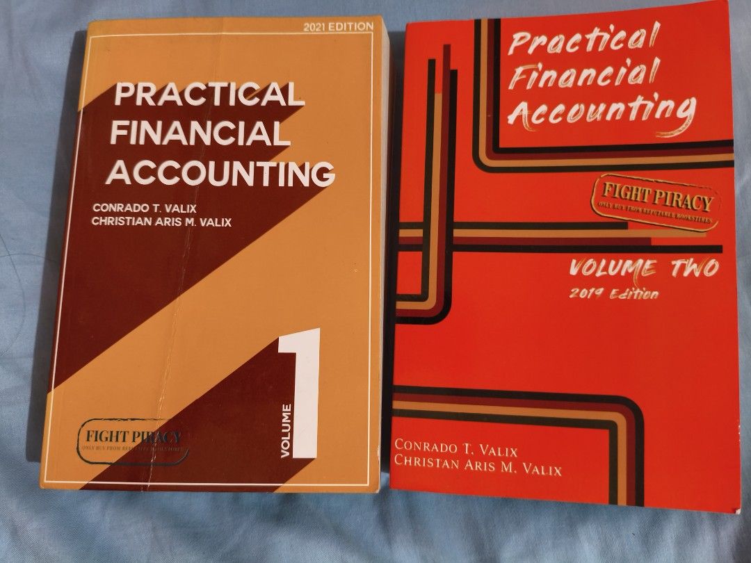 BUNDLE: Practical Financial Accounting Vol 1 & 2 by Valix (Category: Textbooks) located in San Fabian. Submitted by timeagain.ph (Listing ID 1441874522, Image 1). Description: Selling as a set! Perfect for undergrads or CPA reviewees looking for high-yield FAR practice problems and mastery drills Volume 1: 2021 Edition Volume 2: 2019 Edition Condition: with minimal pencil markings for VOL 1; no highlights/markings for VOL 2 Payment Methods: Seaba