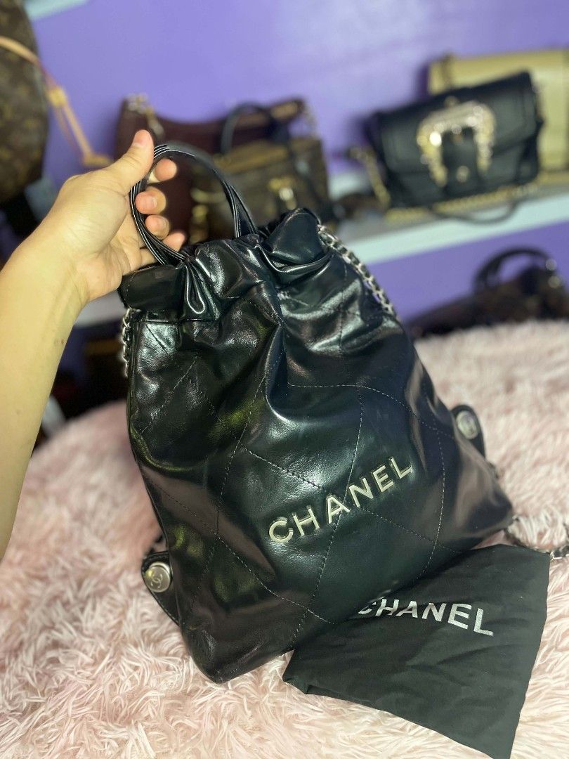 Chanel Backpack (Category: Luxury Bags & Wallets) located in Bulacan. Submitted by jcasey_1991 (Listing ID 1441803384, Image 2). Description: 👜✨ 𝐉𝐀𝐏𝐀𝐍 𝐒𝐎𝐔𝐑𝐂𝐄𝐃 𝐏𝐑𝐄𝐋𝐎𝐕𝐄𝐃 𝐁𝐀𝐆𝐒 ✨👜 -lv vanity two tone bag Carefully selected preloved bags from Japan 🇯🇵 Beautiful pieces at affordable prices 💖 ✔️ Free Shipping ✔️ DTI Registered ✔️ Legit Seller Please manage your expectations — these are preloved items and signs of usage may b