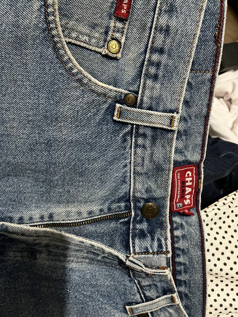 Chaps Denim Jeans - Light Wash (Category: Jeans) located in Cabanatuan. Submitted by declutteringhaven (Listing ID 1441800391, Image 3). Description: - Classic light wash denim jeans from Chaps - Straight leg fit for a timeless silhouette - Secure button and zip closure - Functional with two front and two back pockets - Versatile and perfect for everyday wear.
