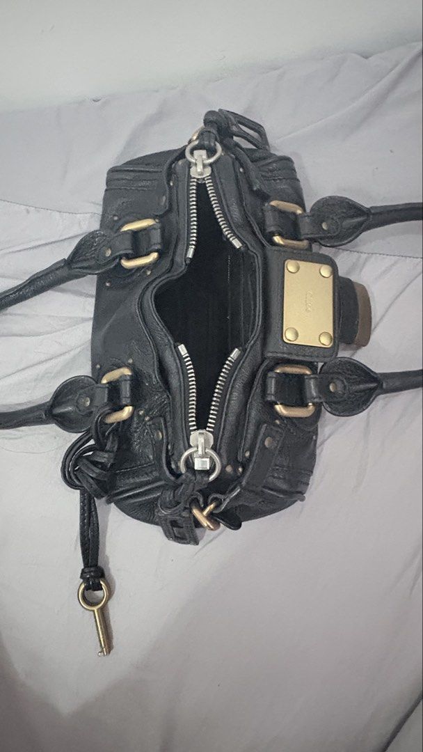 Chloe paddington mini black (Category: Luxury Bags & Wallets) located in Calamba. Submitted by thethriftdame (Listing ID 1441830382, Image 3). Description: Authentic Chloé paddington mini black -bought from Japan -missing serial number -in good condition, can send more pics for further authentication -negotiable .