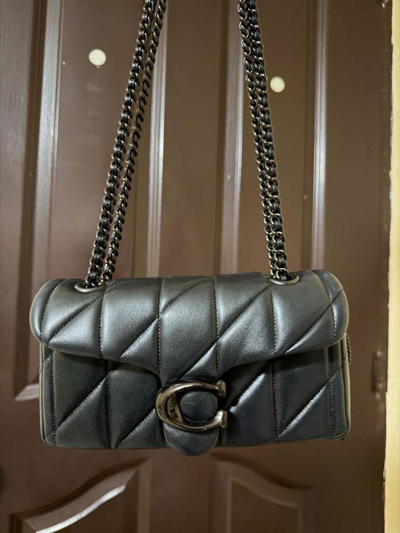 Coach Pillow Tabby Shoulder Bag 20 Black (Category: Luxury Bags & Wallets) located in Manila. Submitted by _tana (Listing ID 1441917801, Image 1). Description: PRELOVED COACH TABBY SHOULDER BAG 20 WITH PILLOW QUILTING A timeless and elegant piece that effortlessly elevates any outfit. • Preloved condition 8/10 • Includes Coach hangtag and dust bag only • Minimal scratches on the logo hardware • Beautitul pillow quilting design • Classic black col