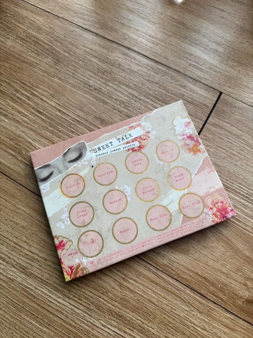 ColourPop Sweet Talk Eyeshadow Palette (Category: Makeup) located in Quezon City. Submitted by declutterwithcc (Listing ID 1441822395, Image 3). Description: RFS: Decluttering. No longer using this. Hope this finds a new home. 💕 Once SOLD, all items will be cleaned and sanitized once again before dispatching..