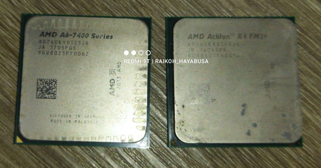 CPUs And RAMs ALL Working For Sale! (Category: Computer Parts) located in Dasmarinas. Submitted by nixx_hayabusa (Listing ID 1441851951, Image 2). Description: HELPING A FRIEND!!! CPUs: AMD ATHLON X4 QUAD CORE 700 (No Built In Graphics) AMD A6-7400 Series "DUAL CORE" 500 (With Built In Graphics) RAMs: KINGSTON: 4GB DDR3 400 (2 Pieces Available) ZEPPELIN: 2GB DDR3 300 (2 Pieces Available) Kindly Message Me For Further Questions & Infos Can do meet