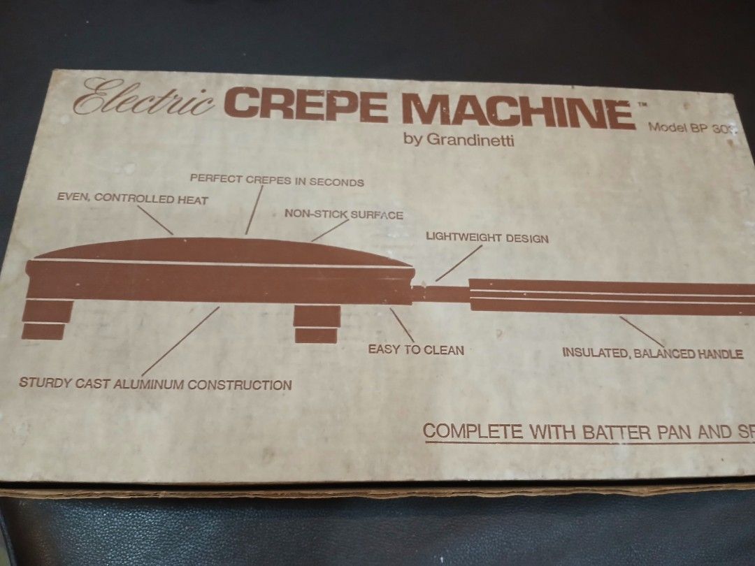 Crepe maker (Category: Dinnerware & Cutlery) located in Marikina City. Submitted by darthvader888 (Listing ID 1441859489, Image 2). Description: no issues good as new 110v.