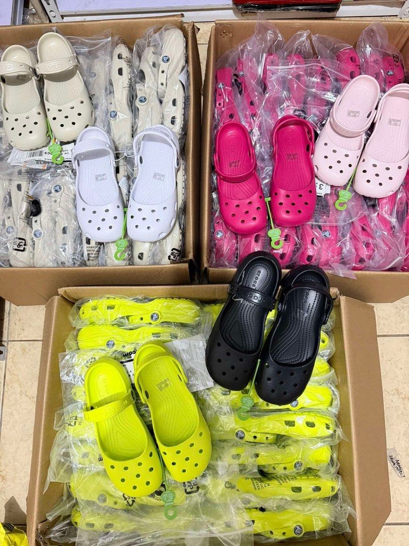 Crocs Ballet (Category: Slippers and slides) located in Angeles City. Submitted by btsvtreasures (Listing ID 1441949015, Image 2). Description: Crocs Ballet New Colors UK Quality Limited Stocks only! ₱750 (plain) ₱800 (with design) with individual plastic packaging (no ecobag) sizes: w5-w9 GRAB YOURS NOW!! For resellers/wholesale, pm me!! Will give it at a discounted price..