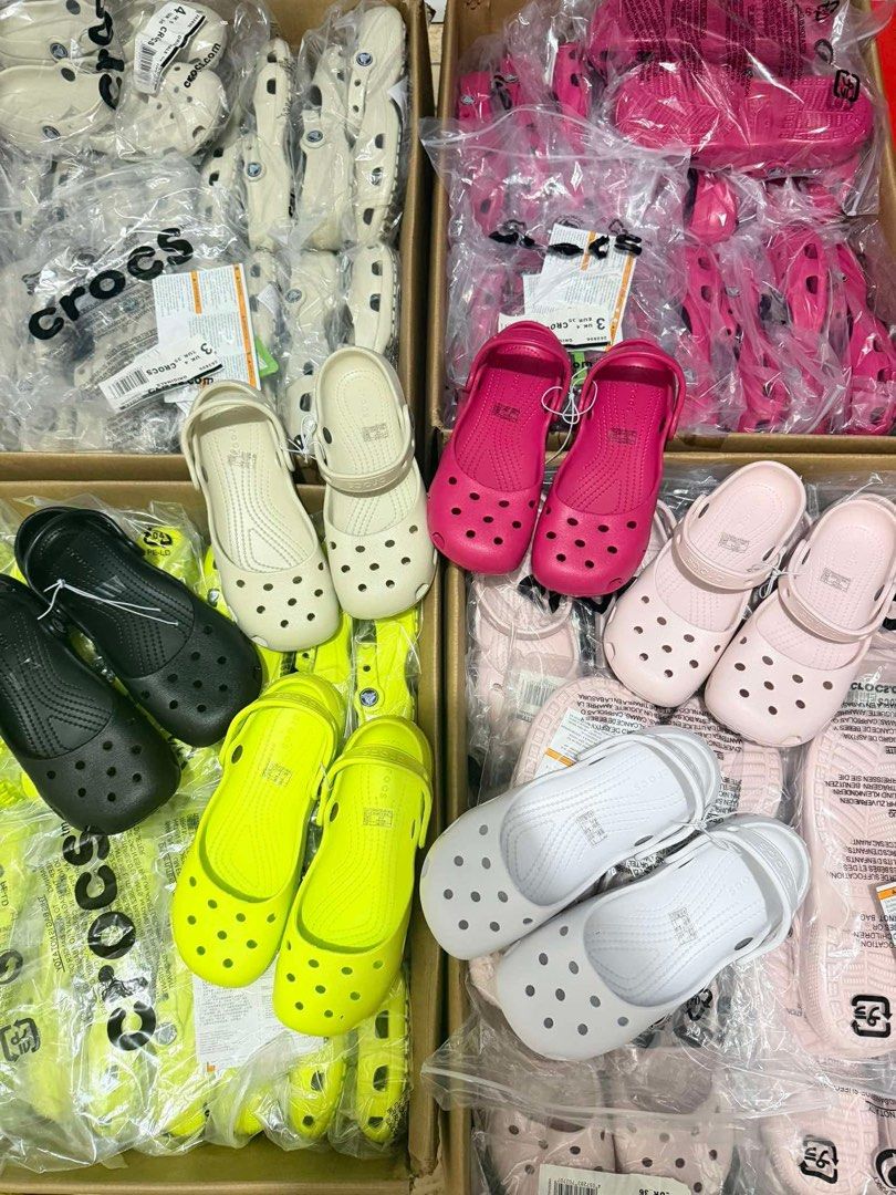 Crocs Ballet (Category: Slippers and slides) located in Angeles City. Submitted by btsvtreasures (Listing ID 1441949015, Image 1). Description: Crocs Ballet New Colors UK Quality Limited Stocks only! ₱750 (plain) ₱800 (with design) with individual plastic packaging (no ecobag) sizes: w5-w9 GRAB YOURS NOW!! For resellers/wholesale, pm me!! Will give it at a discounted price..