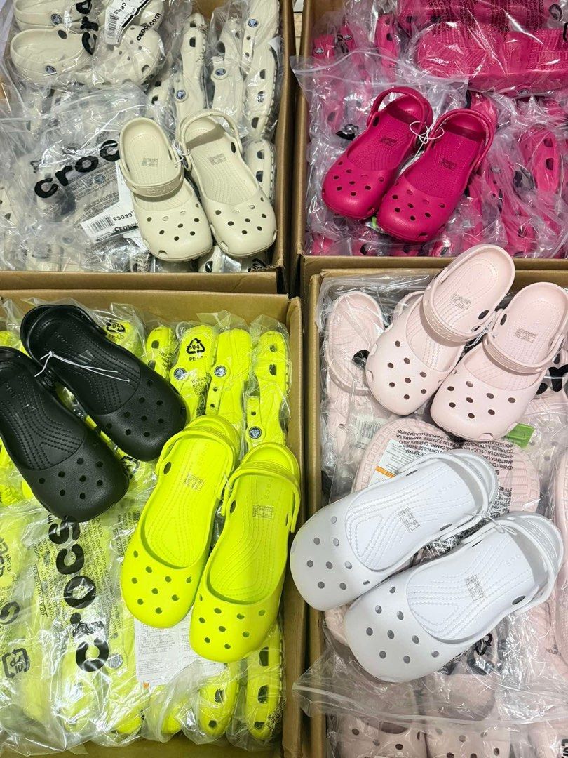 Crocs Ballet (Category: Slippers and slides) located in Angeles City. Submitted by btsvtreasures (Listing ID 1441949015, Image 3). Description: Crocs Ballet New Colors UK Quality Limited Stocks only! ₱750 (plain) ₱800 (with design) with individual plastic packaging (no ecobag) sizes: w5-w9 GRAB YOURS NOW!! For resellers/wholesale, pm me!! Will give it at a discounted price..