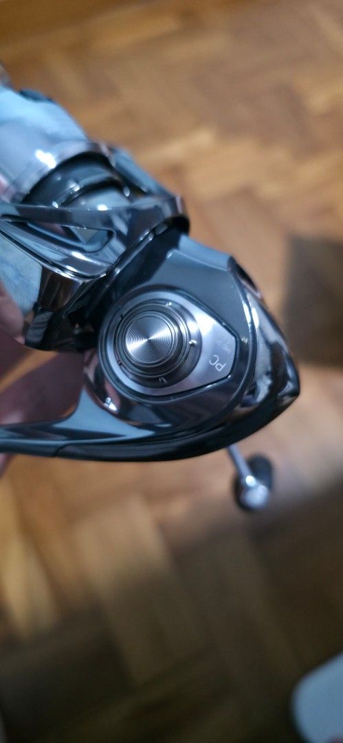 Daiwa exist (Category: Fishing) located in Singapore. Submitted by cloudzz284 (Listing ID 1441921725, Image 2). Description: Daiwa exist pclt2500, 0.8pe 200m, 10kg max drag, comes with warranty knob changed to the daiwa I shape knob, stock parts included original reel pouch not included buttery smooth and very well taken care of micro scratches on the spool lip and on the reel foot, no damage elsewhere.