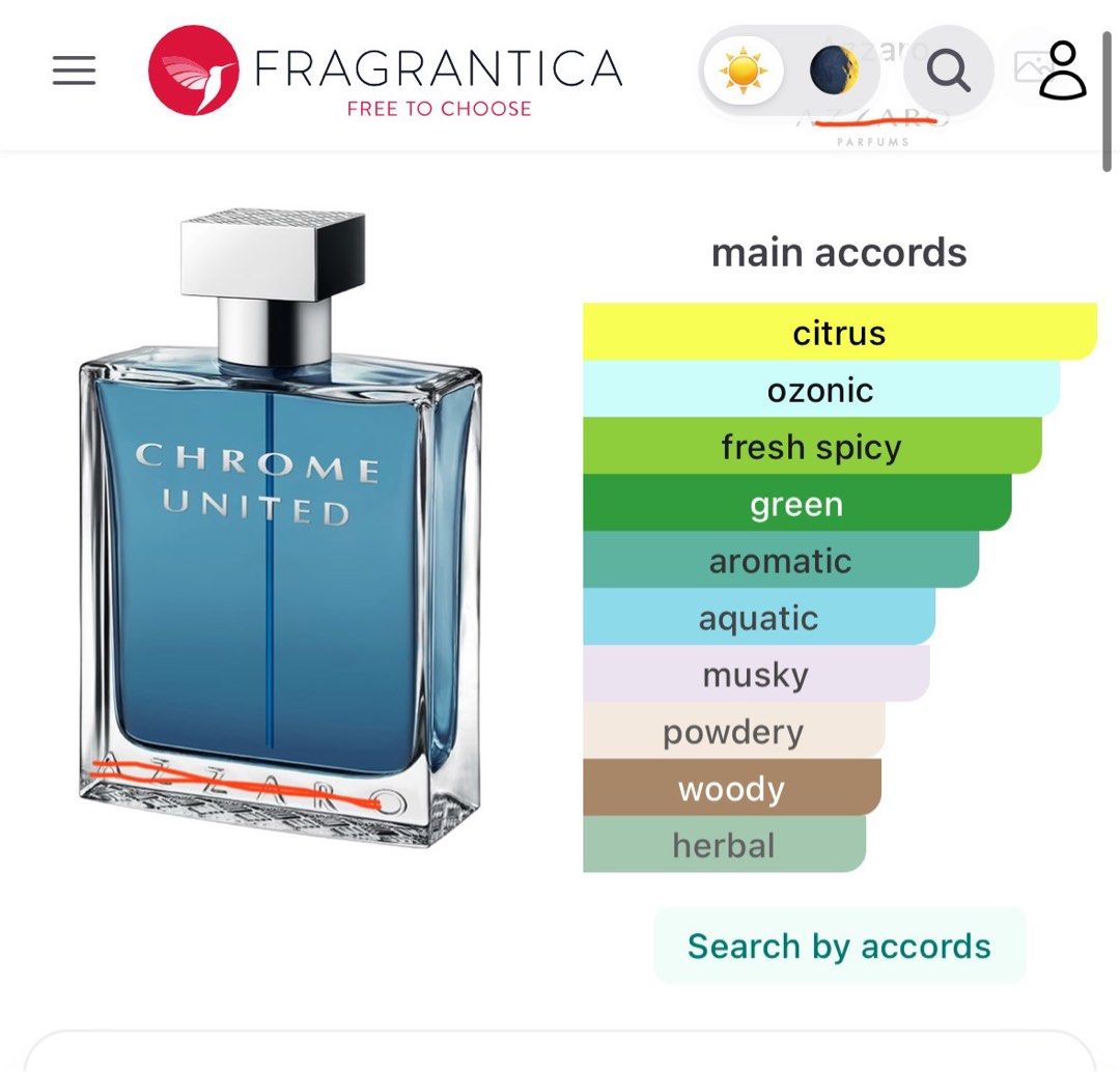 DECANT: Azzaro Chrome United EDT( 2ml,3ml,10ml) (Category: Fragrance & Deodorants) located in Rizal. Submitted by fougere_ (Listing ID 1441957696, Image 2). Description: 100% Authentic Genuine Original. This fragrance centers around a crisp bergamot opening that shifts into green violet leaf and a dry black tea note, anchored by a light cedar-and-musk base. It maintains a fresh, breezy, and ozonic presence on the skin. I do not use nor sell count