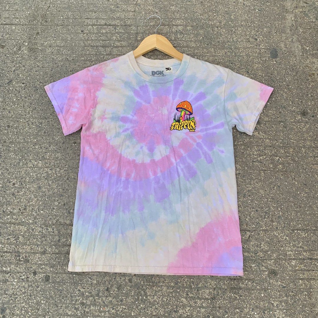 DGK Tie Dye "Trippin" Mushroom T-Shirt (Category: Tshirts & Polo Shirts ) located in Mandaue City. Submitted by hannahitems (Listing ID 1441950050, Image 2). Description: DGK Trippin Dye S on tag 18 width 25 length Excellent -350.