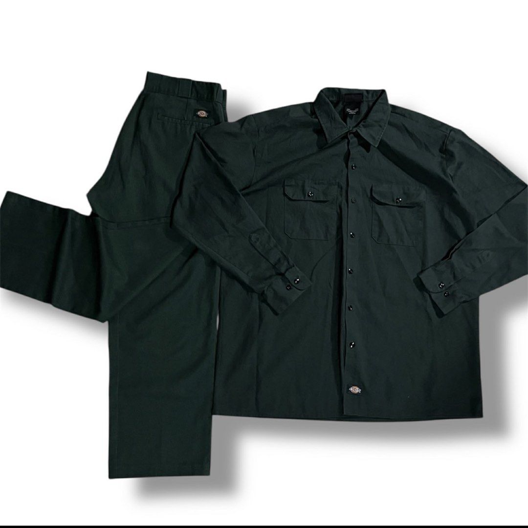 DICKIES OVERALL (Category: Sets & Coordinates) located in Manila. Submitted by balanse (Listing ID 1441845174, Image 1). Description: TOPS XL TO XXL PANTS SIZE 34 ASNEW CONDITION. 10/10 HONEST COLOR RATE. NONE ANY ISSUE..