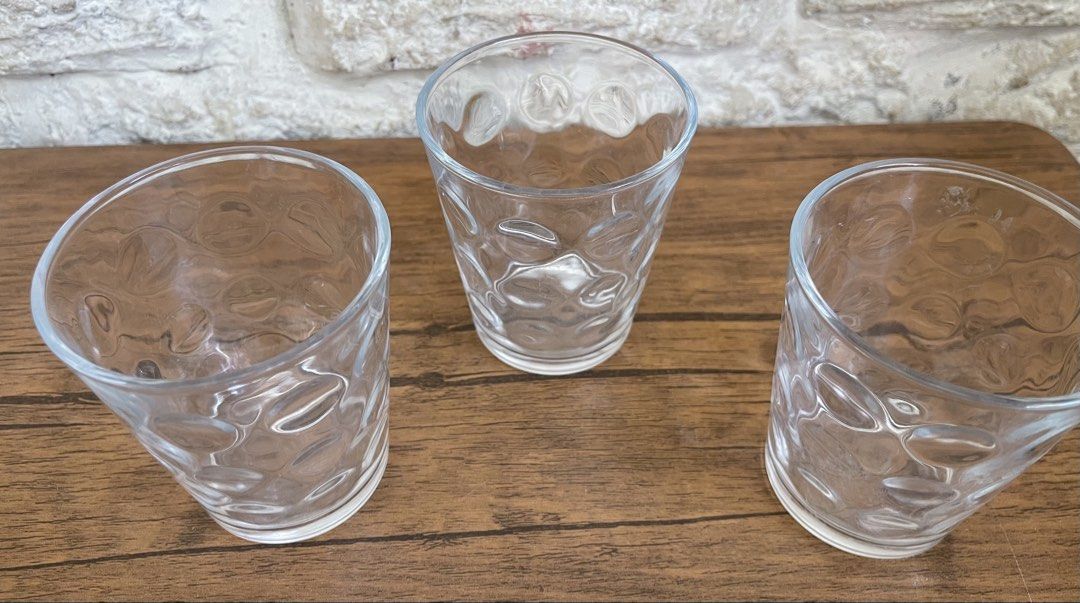 Drinking glass 3pcs (Category: Other Kitchenware & Tableware) located in San Fernando. Submitted by japansurpluselyu (Listing ID 1441807387, Image 2). Description: .
