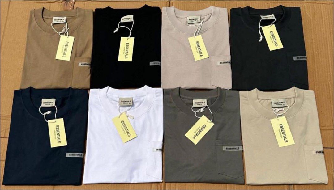 Fear of God Essentials T-Shirt (Category: Tshirts & Polo Shirts ) located in Manila. Submitted by iamfashionistapage (Listing ID 1441801493, Image 3). Description: - Brand: Fear of God Essentials - Material: Great quality cotton Top G - Style: Perfect for casual wear - Availability: Multiple colors and sizes - Packaging: Individually packaged - Get yours now! PM FOR AVAILABLE SIZE: l- XXL.