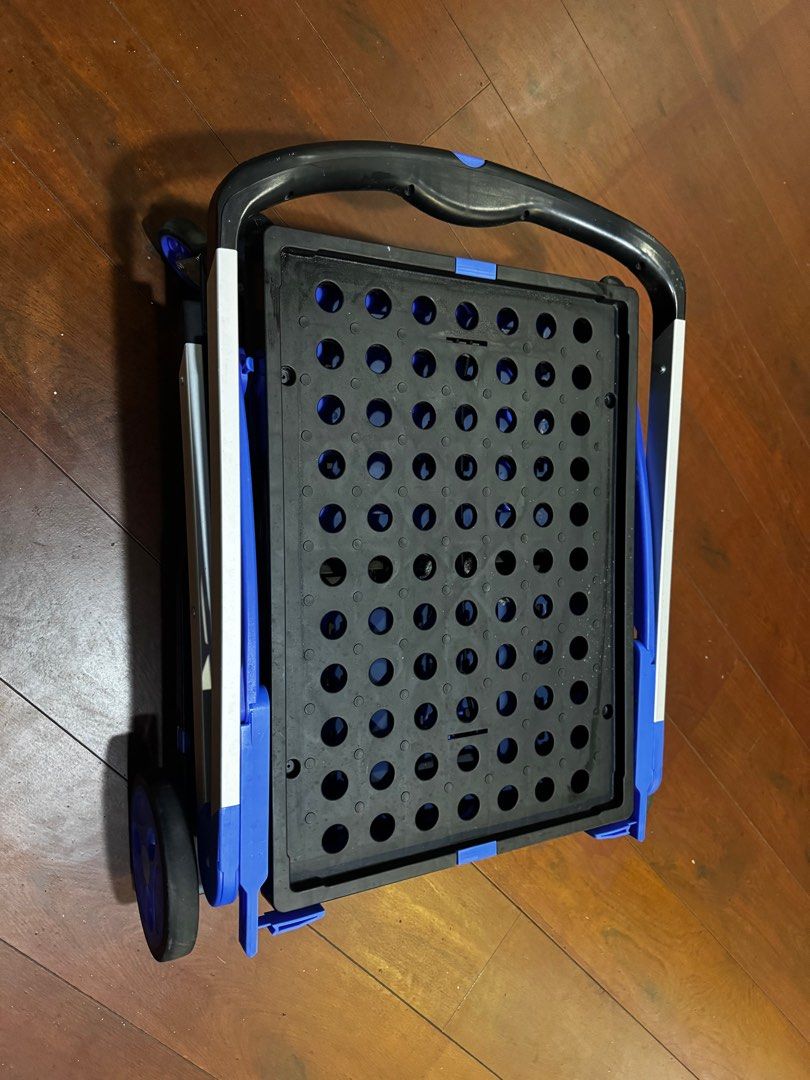 Folding Trolley Cart with Stackable Crates473311678846750721