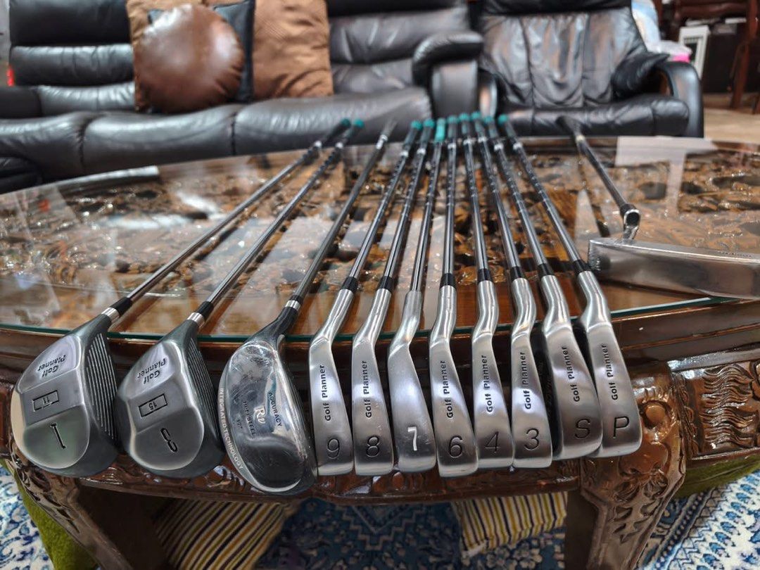 Golf Planner Lefty Set (Category: Golf) located in Paranaque City. Submitted by chips24 (Listing ID 1441798000, Image 1). Description: For Sale Lefty Set. (Left Handed) Golf planner steel shaft irons 7i diff. brand. Golf planner wood and driver. Bag included for only 9.8k pick up Bf Paranaque free shipping within MM..