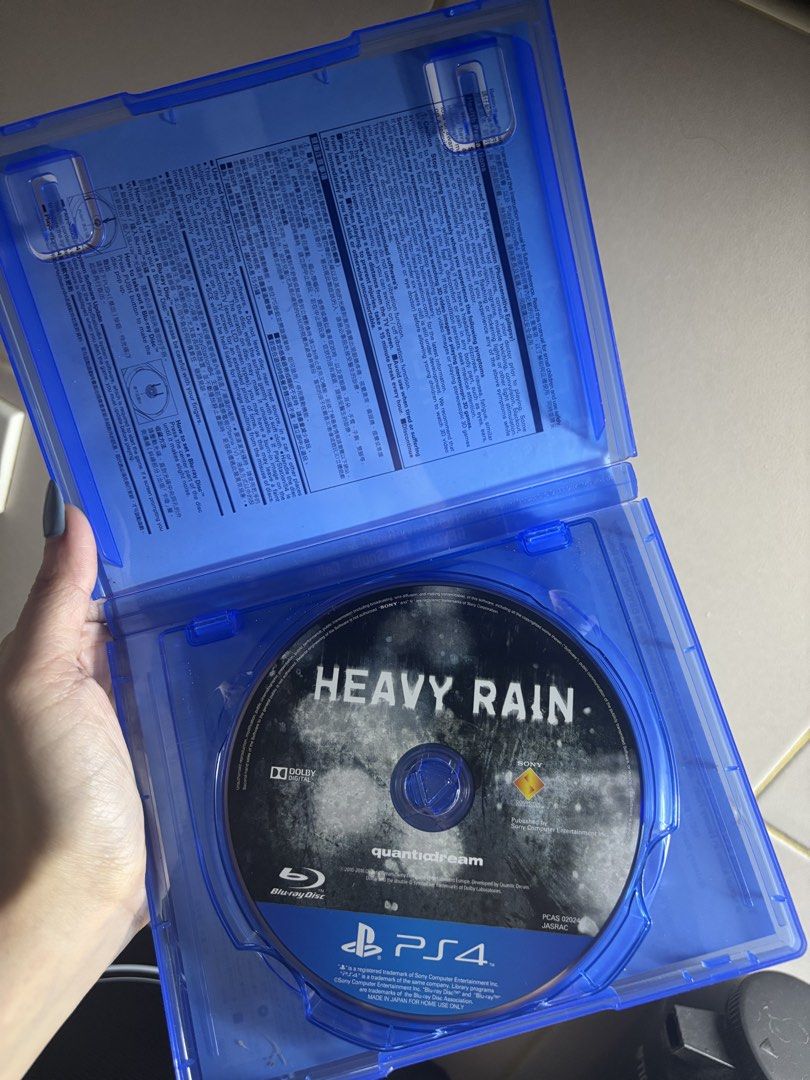 Heavy Rain & Beyond Two Souls (2 in 1) PS4 PS5 (Category: PlayStation) located in Manila. Submitted by shinyasu (Listing ID 1441804532, Image 3). Description: Heavy Rain & Beyond Two Souls (2 in 1) PS4 PS5 RFS: done playing.