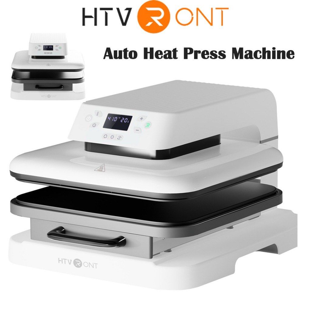 HTVRONT Auto Heat Press Machine for T-shirts & More (Category: Office & Business Technology) located in Meycauayan. Submitted by room_declutter (Listing ID 1441830641, Image 1). Description: - HTVRONT Auto Heat Press Machine - Ideal for T-shirts, hats, mugs, and various crafts - Features a convenient and safe pullout drawer design - Offers multiple preset and custom modes for quick settings - User-friendly for all crafting levels - Compatible wit