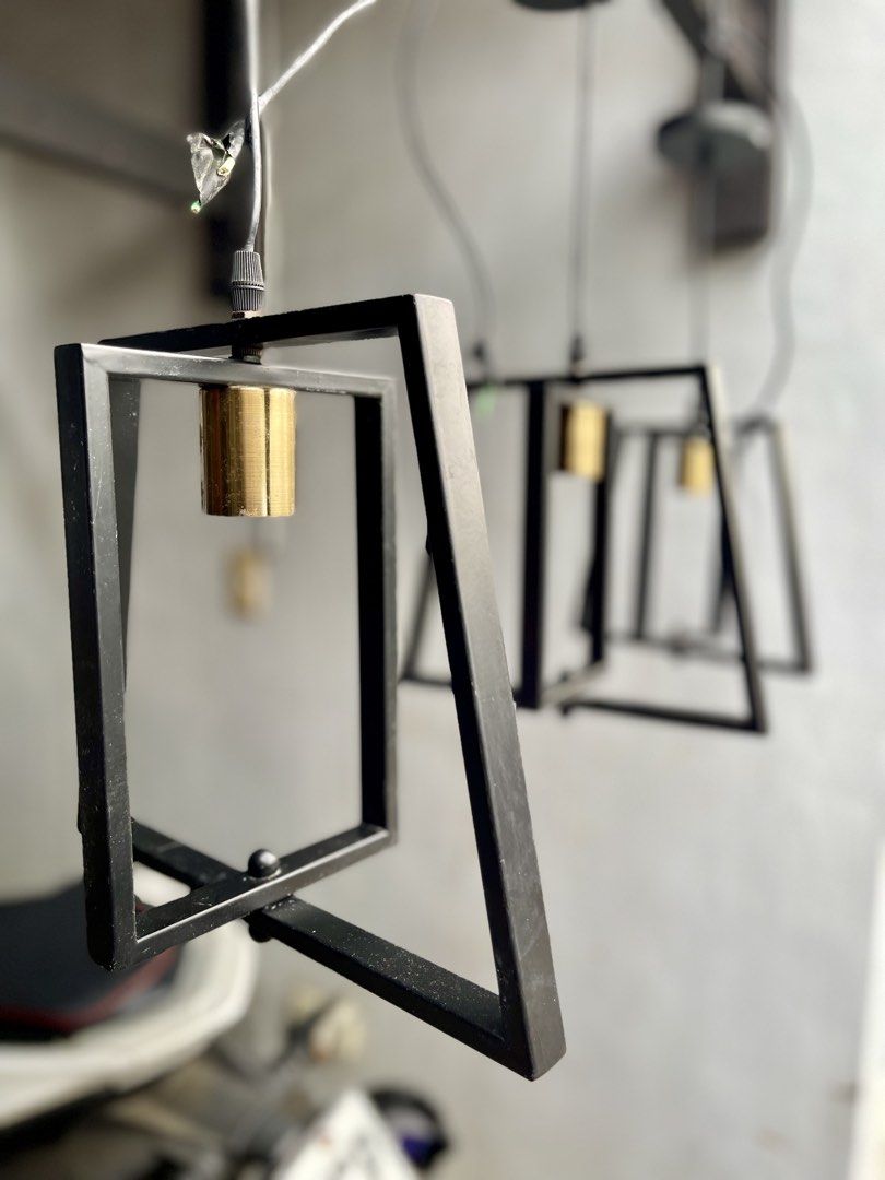 Industrial Drop Light (Set of 3) (Category: Lighting) located in Marikina City. Submitted by krgcom (Listing ID 1441946682, Image 1). Description: With minimal scratches.