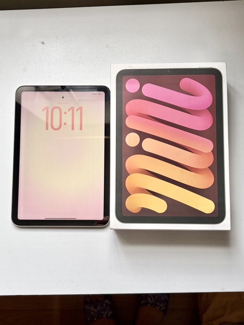 Ipad Mini 7 128gb (Category: iPad) located in Quezon City. Submitted by kristelledc (Listing ID 1441799214, Image 3). Description: For sale: Ipad Mini 7 • 128GB storage • 94% battery health • 143 cycle count • Wifi only • Starlight color • No issues, repairs, scratches • Very well taken care of • With box and complete inclusions Freebies: — Tempered glass — Orig cable charger — Magnetic 2in1 case — UGreen stylus pen — Card holder stand for Iphone