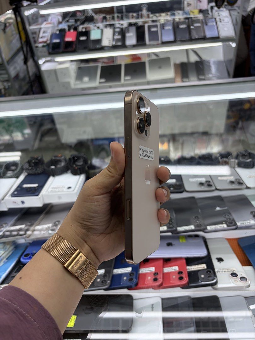 Iphone 16 Pro Max 256gb 89% batt Globelocked may dent (Category: iPhone 16 Series) located in San Juan City. Submitted by javedsgadgetshop (Listing ID 1441891167, Image 2). Description: WE BUY AND SELL SO PWEDE MAGBINTA OR SWAP ! INSTALLMENT OPTIONS : SPAY LATER / GGIVES / CREDIT CARD / SKYRO / HOMECREDIT (BRANDNEW) Quick Specs : 💵 Iphone 16promax (May dent) •256gb •NTC Variant •89% batt health •Globelocked •95% Smoothness •No hidden issue | No 