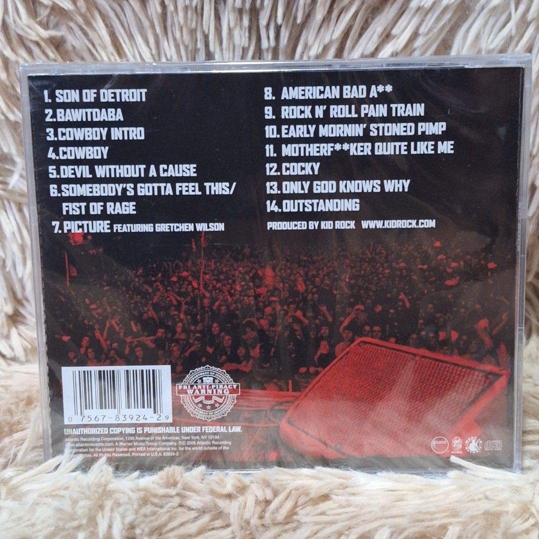 Kid rock cd sealed Brandnew (Category: CDs & DVDs) located in Caloocan City. Submitted by collectionsitems (Listing ID 1441876480, Image 2). Description: Welcome to our shop KEY NECTION A DISCTION MUSIC AND VIDEO STORE! 👝Posted items are on hand. 💿🎧🎵💽🎷📽🎥 CD'S / DVD's Books & VINYL are all imported made in uk our local opm album and original in mint to nearmint & unsealead sealed brand new 🛒Pls add to cart to check stocks availability. 💵
