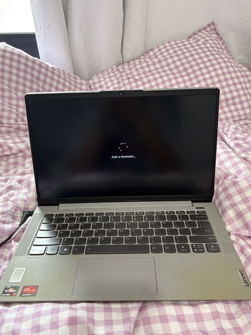 Lenovo Ideapad 5 (Category: Laptops & Notebooks) located in Manila. Submitted by regineee08 (Listing ID 1441835219, Image 2). Description: Location: Manila - Lenovo Ideapad 5 - AMD Ryzen 7 - 16GB DDR4 - 512 SSD - 14 inches - Ideal for work or school - Bought in 2020 (used mainly for school) Issue: The charger needs to be plugged in to use. Price is negotioable. • Set reasonable expectations. Items are already used..