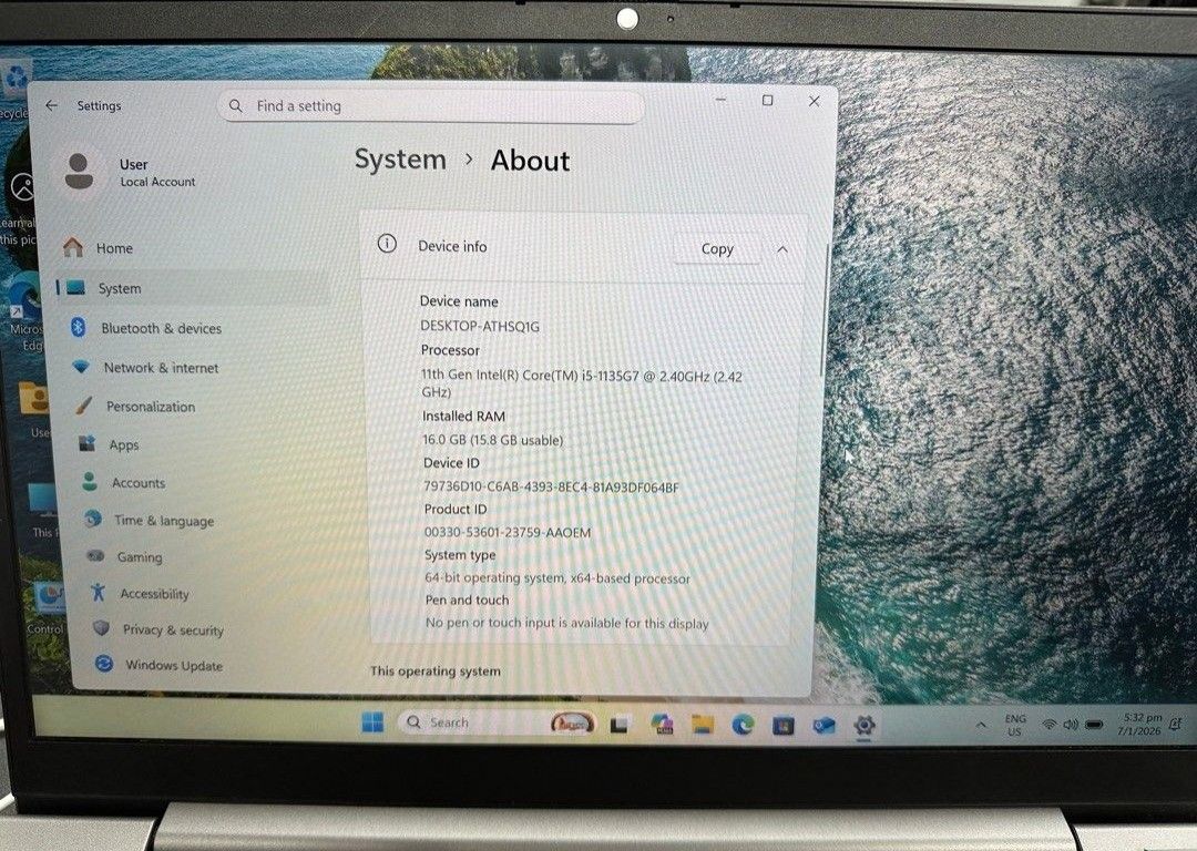 Lenovo ThinkBook 11th Gen Intel Core i5 Laptop