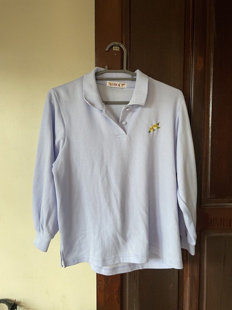 Lilac Pullover (Category: Longsleeves) located in Pasig City. Submitted by ysaint (Listing ID 1441792951, Image 2). Description: Very cute and comfy in person Freesize fit, used thrice No issues, ready to wear.