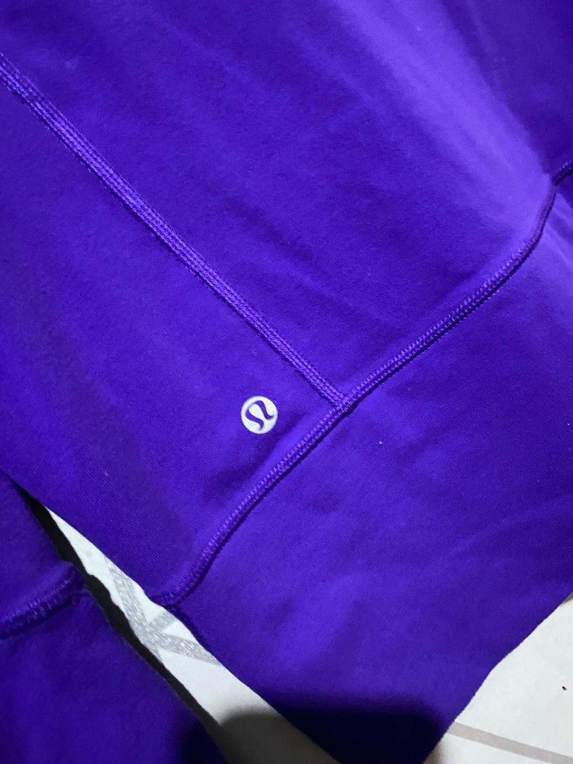 Lululemon Purple Zip-Up Jacket with Thumbholes (Category: Coats, Jackets and Outerwear) located in Gumaca. Submitted by makuliti (Listing ID 1441796205, Image 3). Description: - Lululemon purple jacket - Full zip closure - Front pockets - Thumbholes on sleeves - Ideal for workouts and casual wear - Comfortable and stylish.
