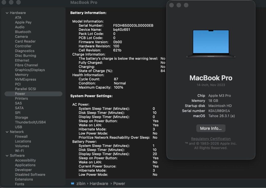 Macbook Pro M3 Pro 18GB RAM 512GB SSD473022016647352322