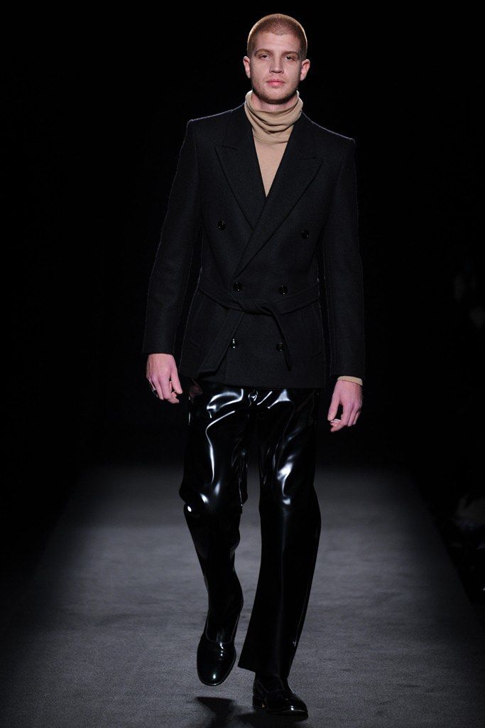 Maison Margiela - F/W2012 Double Breasted Wool Blazer Jacket. (Category: Coats, Jackets and Outerwear) located in Manila. Submitted by scissor.2fifthy (Listing ID 1441844389, Image 1). Description: Maison Margiela - F/W2012 Double Breasted Wool Blazer Jacket. Featured at Maison Margiela Fall RTW Collection 2012 Tagged size: 46IT fits Medium Made in Italy Material: 100% Wool 95/100 condition rate Gently used Flaw: Missing belt only Very presentabl