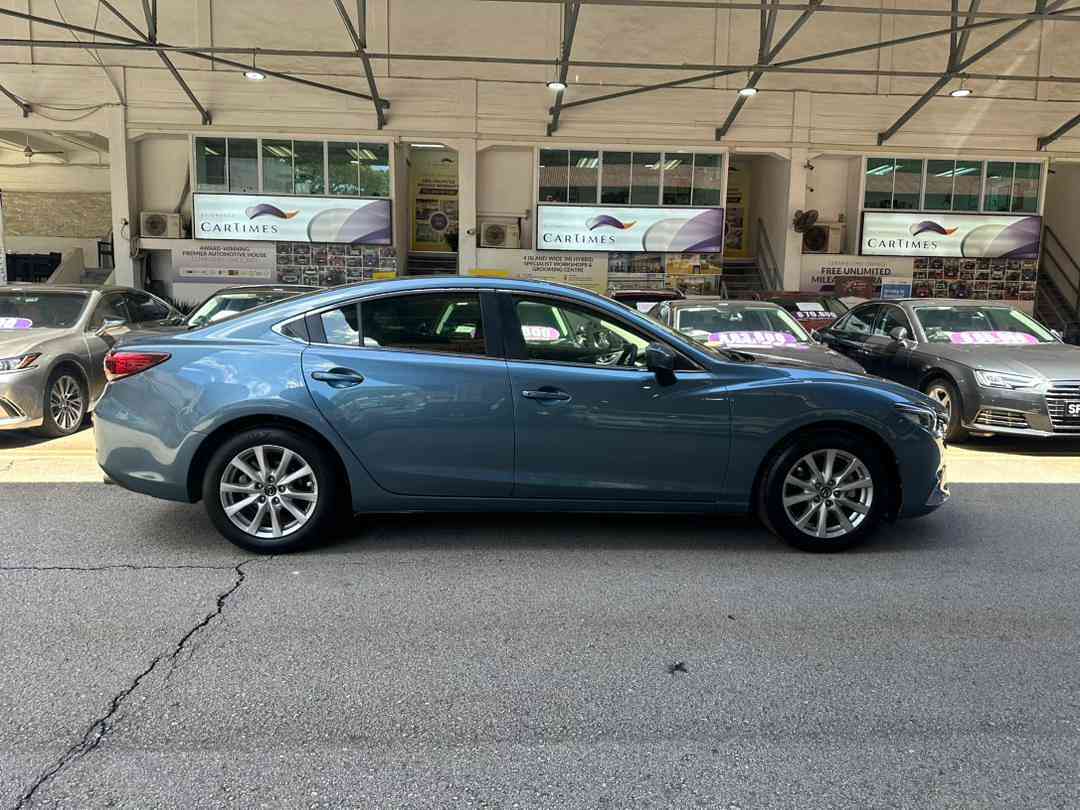 Mazda 6 Sedan 2.0 Executive (A) (Category: Used Cars) located in Singapore. Submitted by cartimesautomobile (Listing ID 1441793364, Image 2). Description: 1 owner. Realize your dream ride with us today! Offering unbeatable prices! Drive home immediately in its current condition. Full cash welcome with no penalty! Contact us today to view this beauty! Features: 2.0L 4 cylinder inline 16v DOHC SkyActiv-G, 6 speed auto SkyActiv-drive, ABS, 6 SRS air