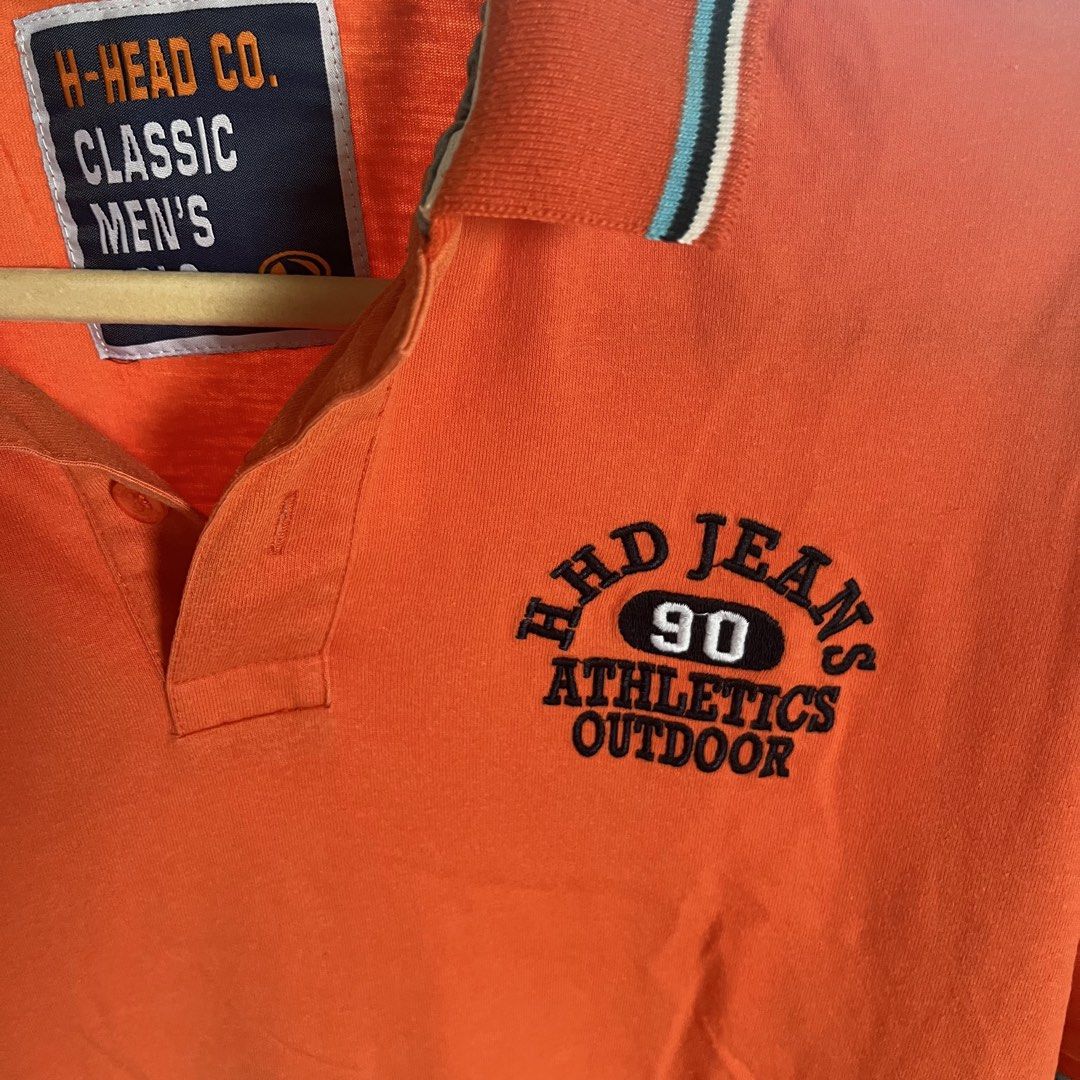 Men's Orange Polo Shirt (Category: Tshirts & Polo Shirts ) located in Legazpi City. Submitted by hushedcry (Listing ID 1441923979, Image 2). Description: — no flaws, still good as new ! — XL on tag; dm for dimes 💌 mop: gcash 📬 shipping via j&t express (sf c/o buyer) for inquiries, dont hesitate to send me a msg! 🩷.