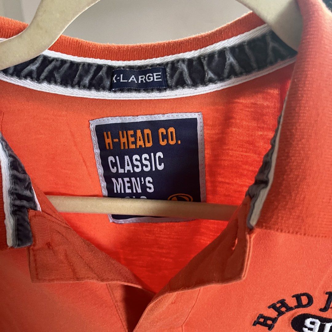 Men's Orange Polo Shirt (Category: Tshirts & Polo Shirts ) located in Legazpi City. Submitted by hushedcry (Listing ID 1441923979, Image 3). Description: — no flaws, still good as new ! — XL on tag; dm for dimes 💌 mop: gcash 📬 shipping via j&t express (sf c/o buyer) for inquiries, dont hesitate to send me a msg! 🩷.