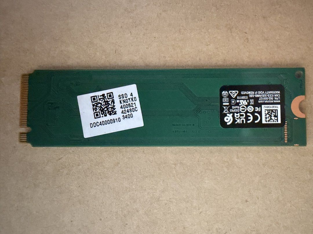 Micron 2450 1TB NVMe SSD473028463030456321