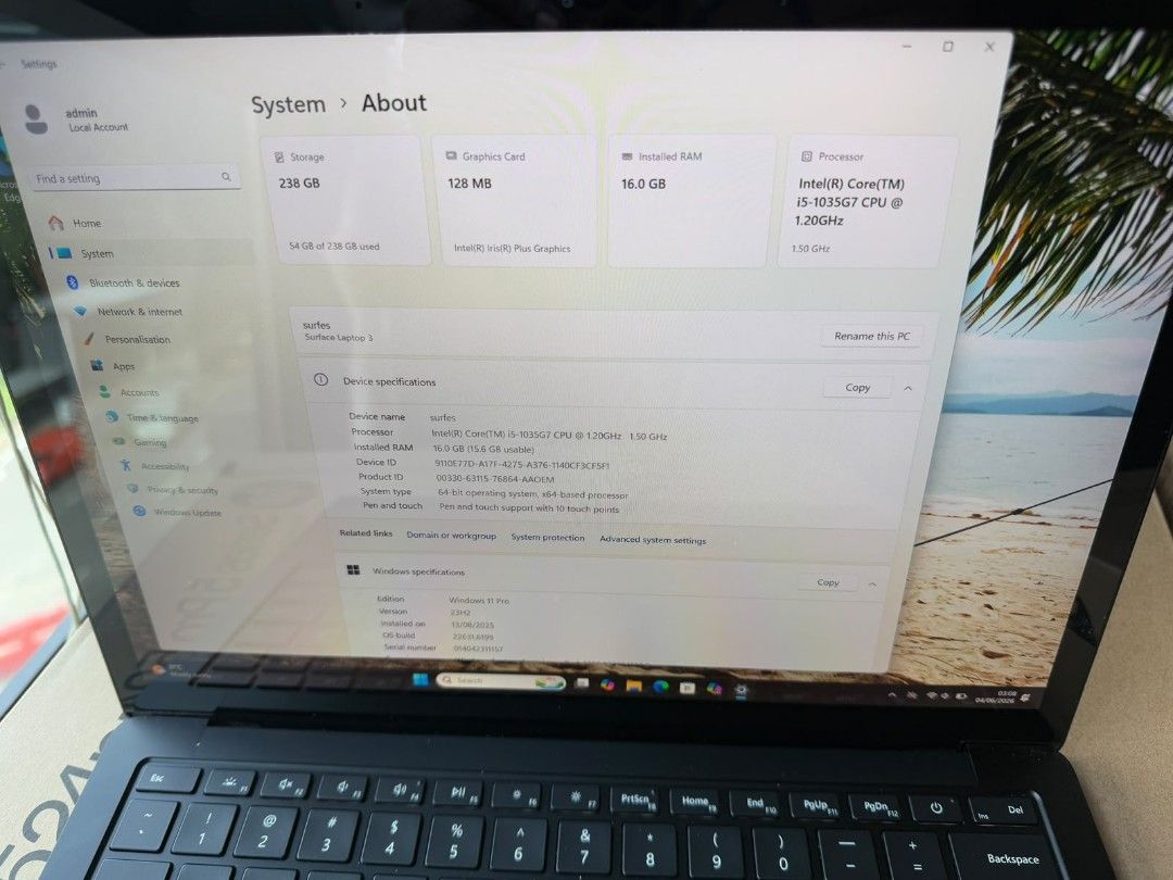 Microsoft Surface Laptop 3 - Intel Core i5 - 16GB RAM - 256GB SSD472879169347921922