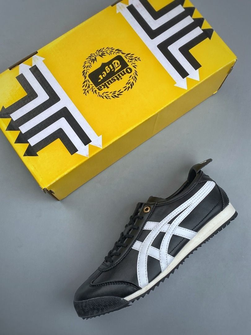 Onitsuka Tiger Mexico 66 Black Leather Sneakers (Category: Sneakers) located in Singapore. Submitted by worldwidedeals (Listing ID 1441826329, Image 3). Description: .