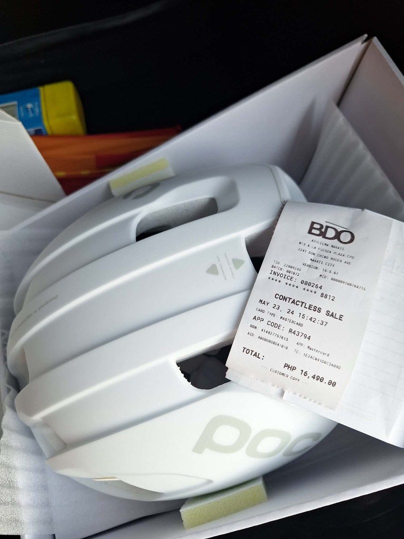 POC Ventral Air SPIN Cycling Helmet White (Category: Bicycles) located in Manila. Submitted by juliannaamedina (Listing ID 1441798514, Image 1). Description: - POC Ventral Air MIPS helmet in white SIZE MEDIUM: 54-59 - Recently purchased, used only a few times - Features excellent ventilation for hot weather - Includes MIPS technology for enhanced safety - Original box and receipt available -Bought from DANS bike in Makati -SRP: ₱16,490 - Selling 