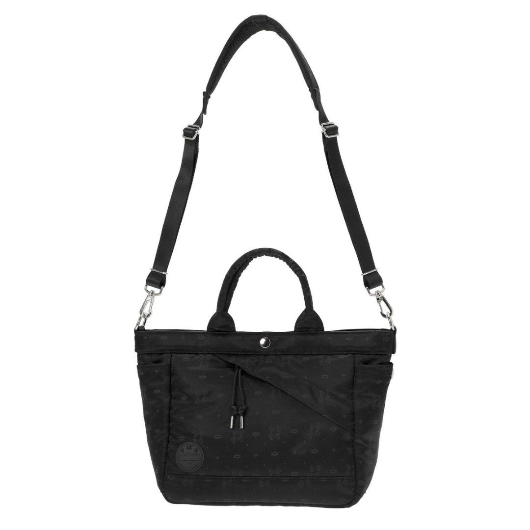 PORTER / MONOGRAM 2WAY TOTE BAG (L) Black (Category: Luxury Bags & Wallets) located in Manila. Submitted by junstar15 (Listing ID 1441908077, Image 1). Description: - PORTER Monogram 2-way tote bag - Size: Large (L) - Color: Black with subtle all-over monogram pattern - Interior: Bright teal with multiple pockets - Exterior: Zippered pocket - Carrying options: Handheld or shoulder strap - Ideal for: Everyday use.