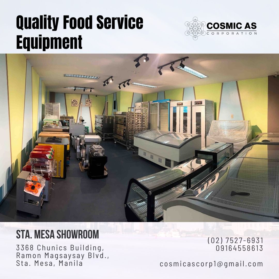 QUALITY FOOD SERVICE EQUIPMENT (Category: Looking For) located in Manila. Submitted by cosmicmachineries (Listing ID 1441827008, Image 1). Description: .