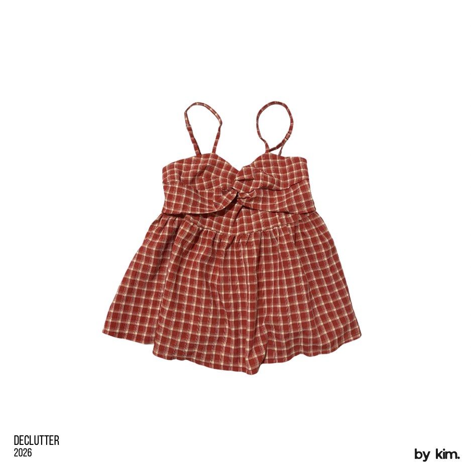 Red Plaid Sweetheart Neckline Top (Category: Dresses) located in Daraga. Submitted by kimdeclutters_ (Listing ID 1441786342, Image 1). Description: Lovito red plaid sweetheart top. negotiable for sure buyers! 💌.