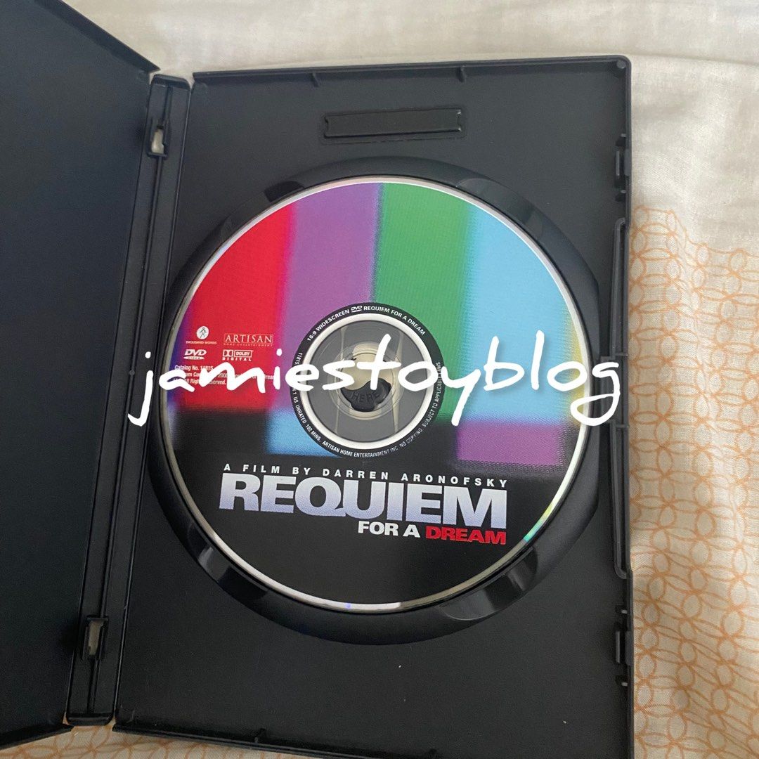 Requiem for a Dream Director's Cut DVD (Category: CDs & DVDs) located in Quezon City. Submitted by ohitsninja (Listing ID 1441833418, Image 2). Description: - Requiem for a Dream: Director's Cut DVD - Starring: Ellen Burstyn, Jared Leto, Jennifer Connelly, Marlon Wayans - Directed by: Darren Aronofsky - Special Features: Deleted Scenes, Commentary - Perfect for fans of Darren Aronofsky's work.