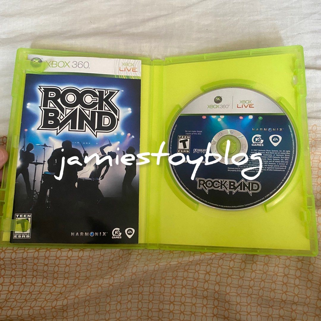 Rock Band Video Game for Xbox 360 (Category: Xbox) located in Quezon City. Submitted by ohitsninja (Listing ID 1441833155, Image 2). Description: - Rock Band game for Xbox 360 - Play dozens of classic songs by original artists - Includes game disc and case - Great for parties and music lovers As is Pay by Gcash Delivery shouldered by buyer I DO NOT USE COD OR SCO. RFS: Decluttering, Need funds.