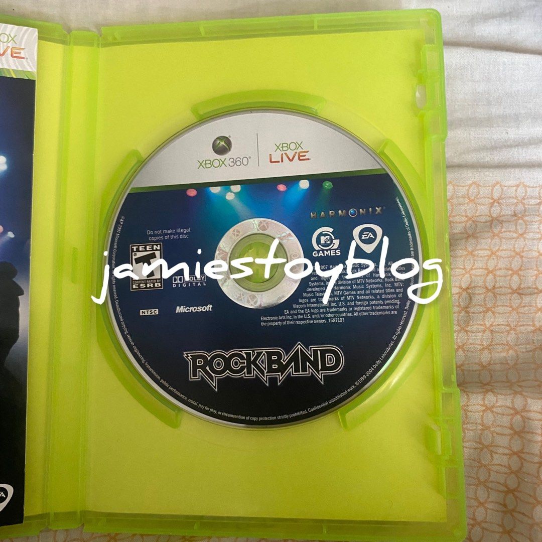Rock Band Video Game for Xbox 360 (Category: Xbox) located in Quezon City. Submitted by ohitsninja (Listing ID 1441833155, Image 3). Description: - Rock Band game for Xbox 360 - Play dozens of classic songs by original artists - Includes game disc and case - Great for parties and music lovers As is Pay by Gcash Delivery shouldered by buyer I DO NOT USE COD OR SCO. RFS: Decluttering, Need funds.