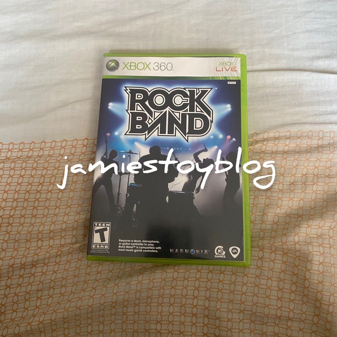 Rock Band Video Game for Xbox 360 (Category: Xbox) located in Quezon City. Submitted by ohitsninja (Listing ID 1441833155, Image 1). Description: - Rock Band game for Xbox 360 - Play dozens of classic songs by original artists - Includes game disc and case - Great for parties and music lovers As is Pay by Gcash Delivery shouldered by buyer I DO NOT USE COD OR SCO. RFS: Decluttering, Need funds.