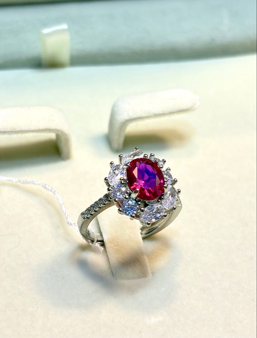 Ruby ring (Category: Rings) located in Davao. Submitted by emmanuelchuamellorin23 (Listing ID 1441823156, Image 2). Description: ❤️RUBY RING❤️ SIZE 7 (adjustable) Markings pt950 Uv reactive Dia tester reactive Tarnish Resistant with Extra care As is untested item Message me directly📩 #japansurplus #JapanUK #japanjewelry.