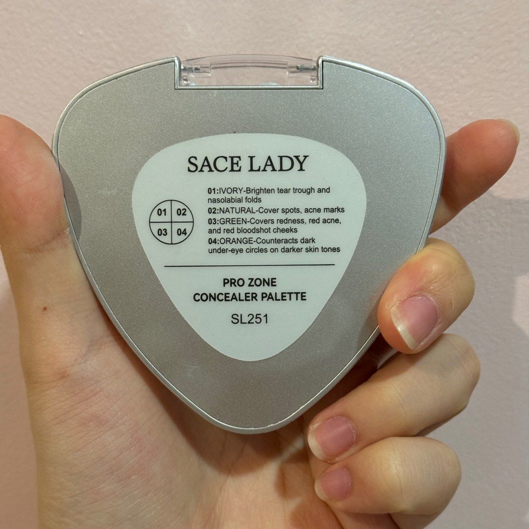 Sace Lady Color Corrector Concealer Palette (Category: Makeup) located in Muntinlupa City. Submitted by socuteshop (Listing ID 1441948646, Image 2). Description: Very lightly used. Used around 3-5x.