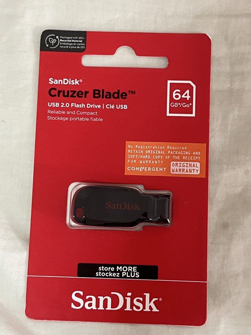 SanDisk Cruzer Blade 64GB USB 2.0 Flash Drive