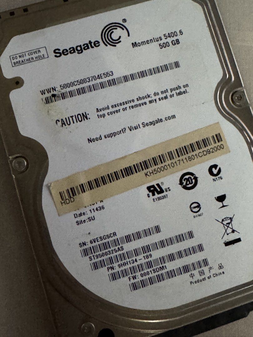 Seagate sata 500GB 2.5 inch hard disk473026609756262402