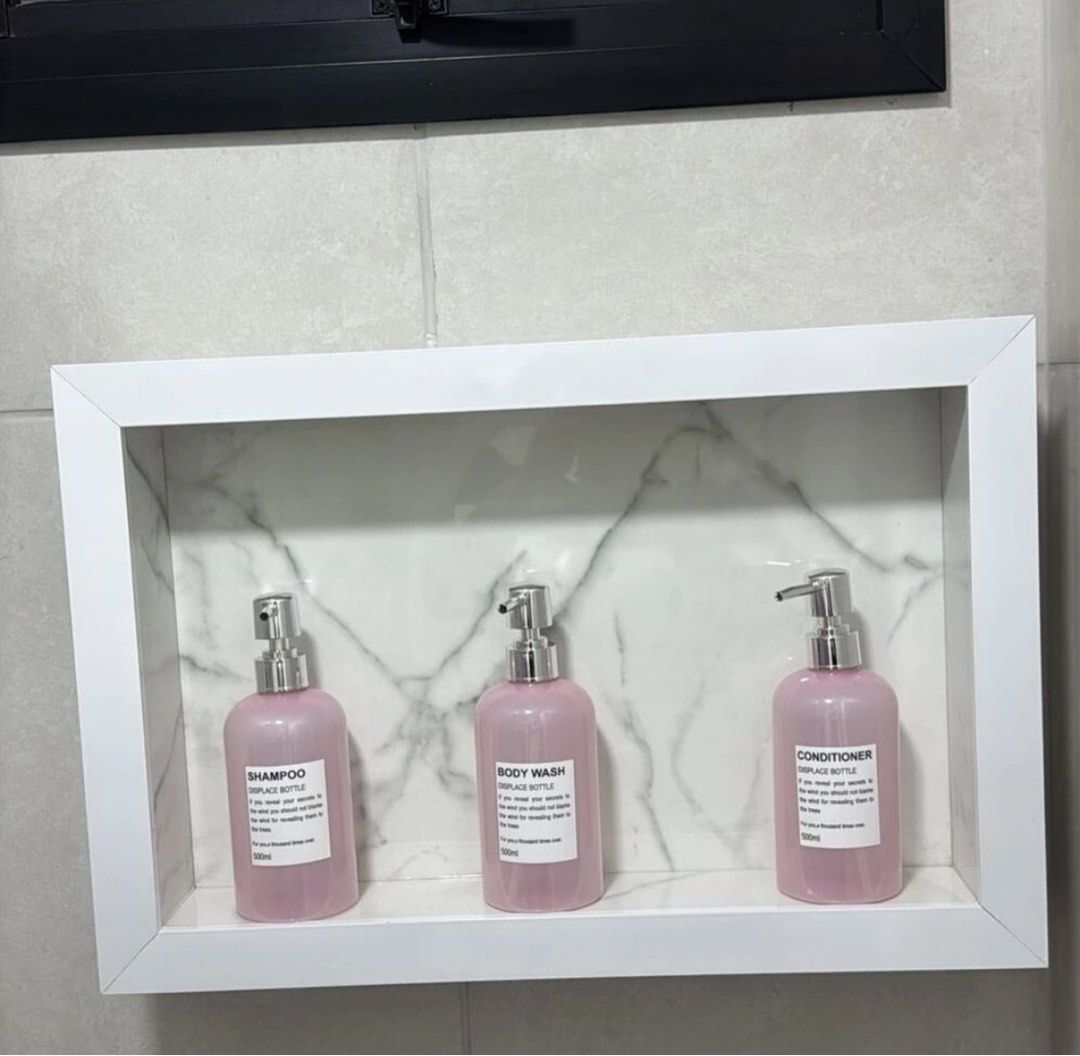 Shampoo Body Wash Conditioner Dispenser Bottles Set (Category: Bath) located in Manila. Submitted by kellemirah (Listing ID 1441964037, Image 1). Description: - Set of 3 dispenser bottles - Includes shampoo, body wash, and conditioner - Each bottle is 500ml (16oz) - Clear bottles with white labels - Silver pump tops - Ideal for organizing your bathroom or shower - 1 pc for 250 each.